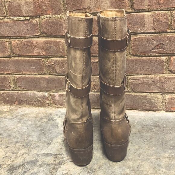 Nurture Dorado Brown Sugar Leather Moto Boot - Picture 4 of 11